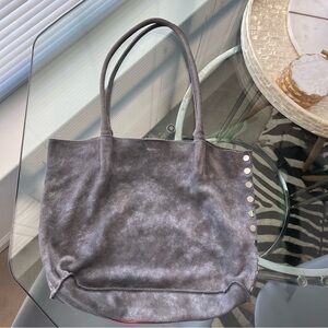 Hammitt Bags Hammitt Grey Suede Tote Bag Poshmark